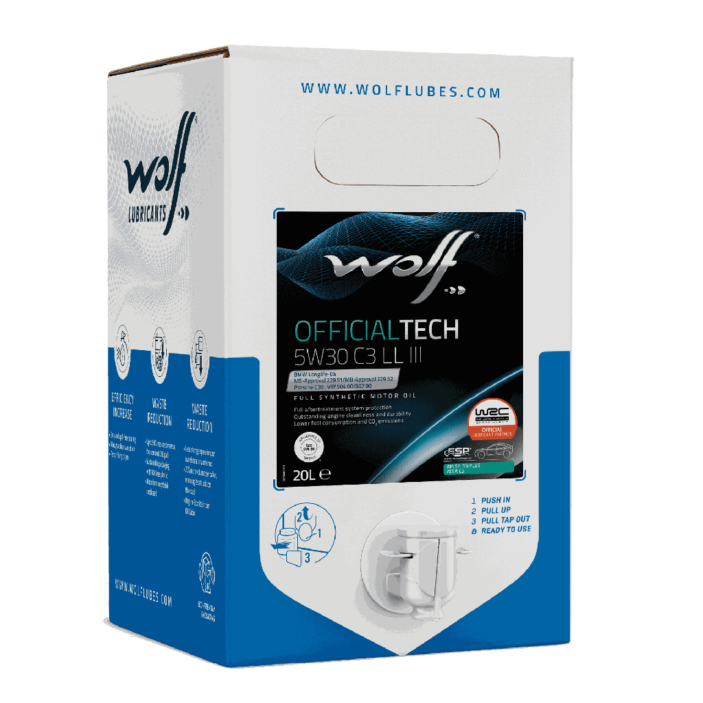 WOLF OFFICIALTECH 5W-30 C2/C3 P/RN BIB 20L