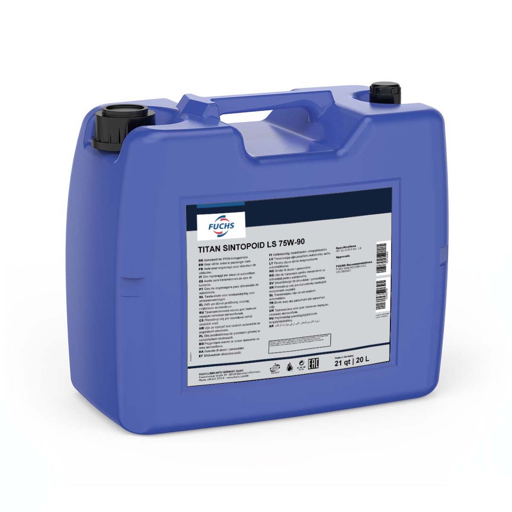 FUCHS TITAN SINTOPOID LS 75W-90 Can 20L