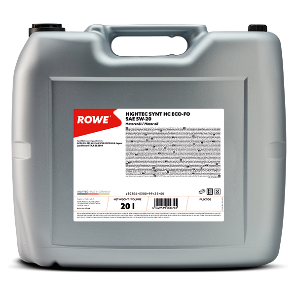 [20206-0200-99] ROWE 20 ltr Hightec Synth HC ECO-FO SAE 5W20 