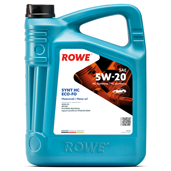 [20206-0050-99] ROWE HIGHTEC SYNT HC ECO-FO SAE 5W-20 5L (Uit doos van 4)