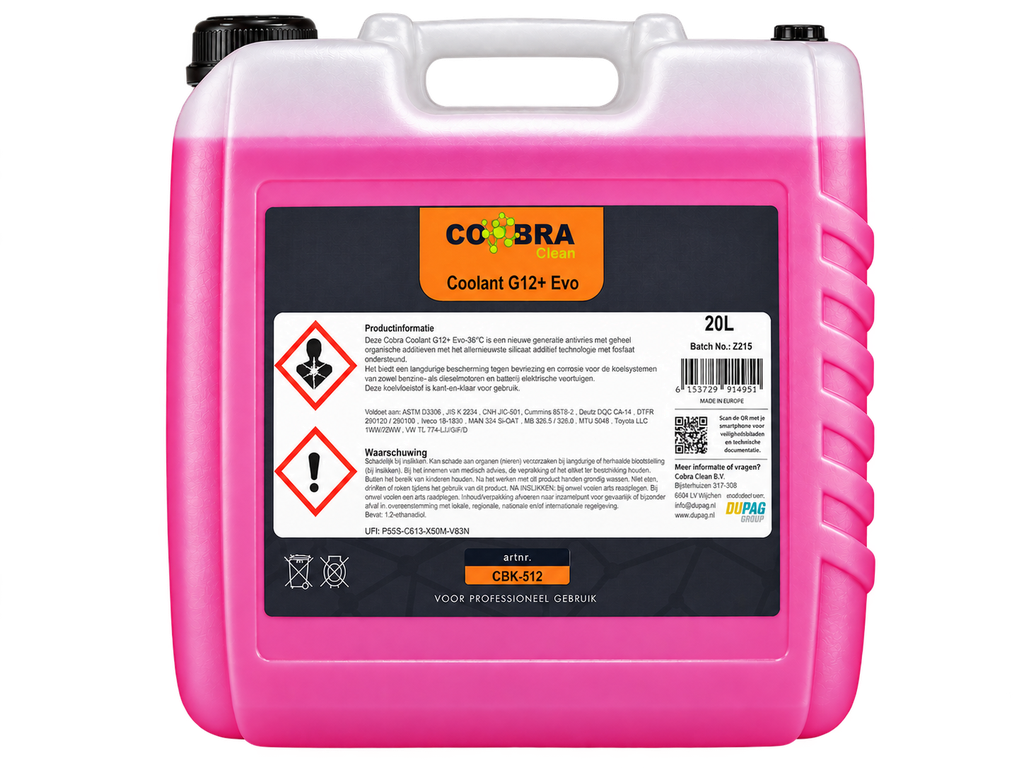 DUP100005 DUPAG COOLANT G12 EVO+, 20 liter