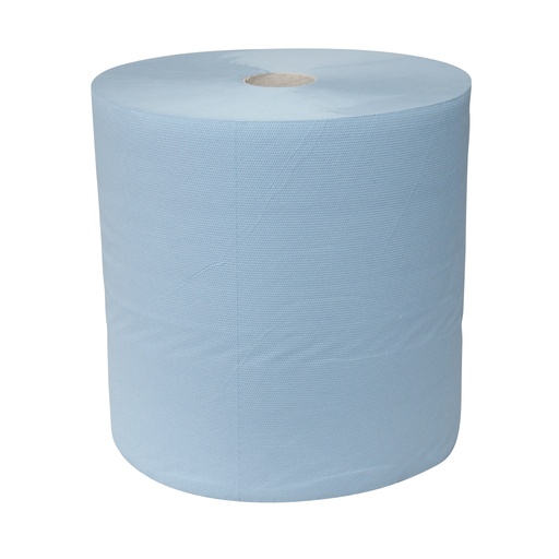 [108637] Poetspapier 1 Rol Cellulose Blauw 3-laags
