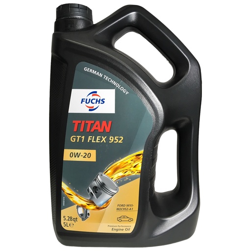 [602032676] FUCHS TITAN GT1 FLEX 952 0W-20 5L (Uit doos van 3) 