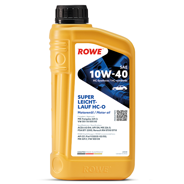 ROWE HIGHTEC SUPER LEICHTLAUF HC-O SAE 10W-40 1L (Uit doos van 12)