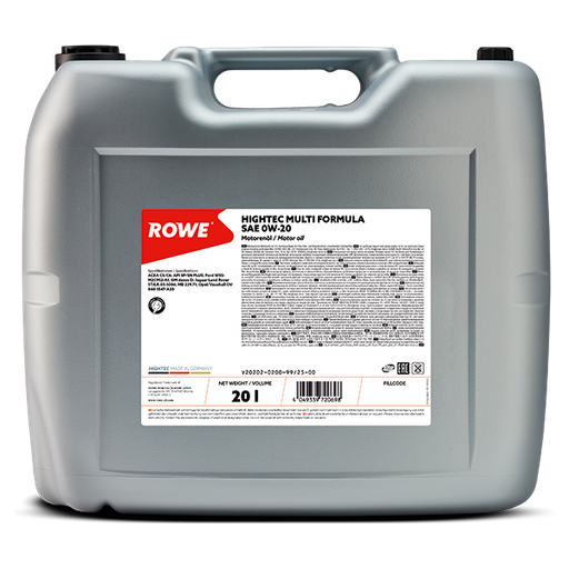 [20202-0200-99] ROWE HIGHTEC MULTI FORMULA SAE 0W-20 Can 20L